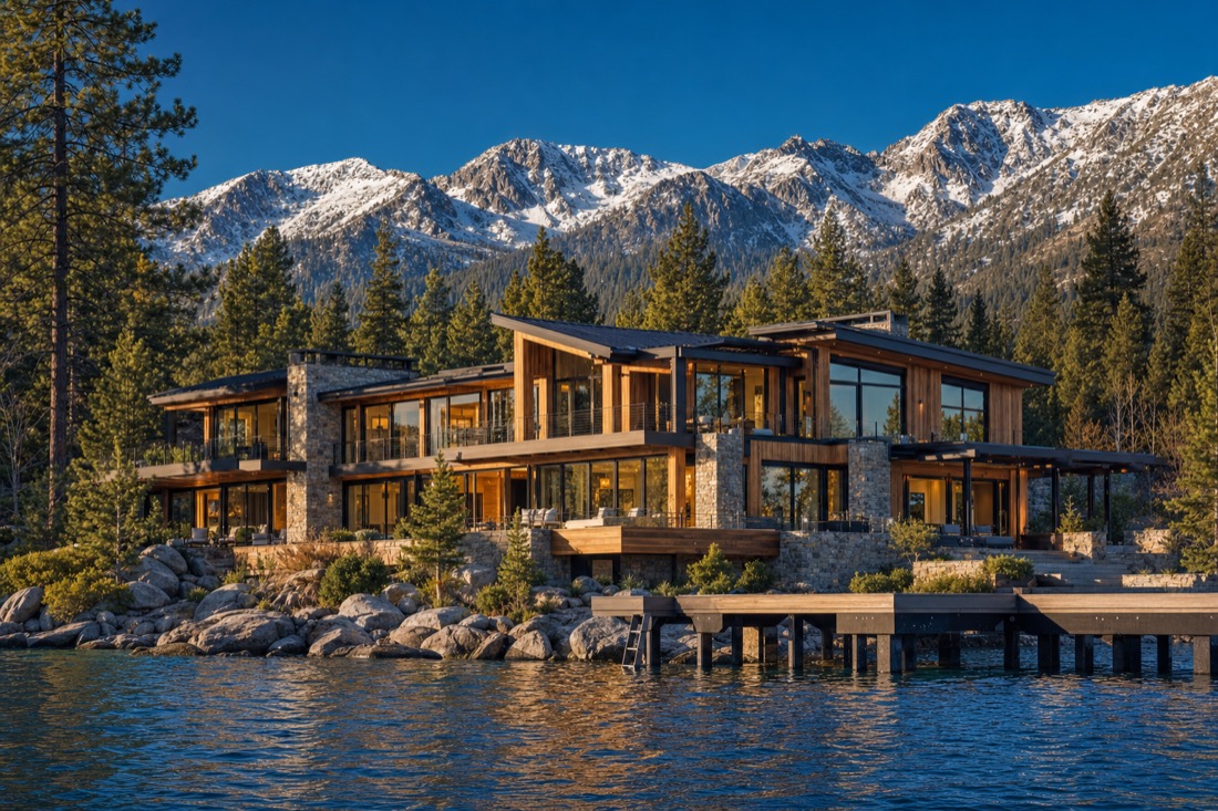 Incline Village lake-view estate with walls of glass on the Nevada north shore, 2026